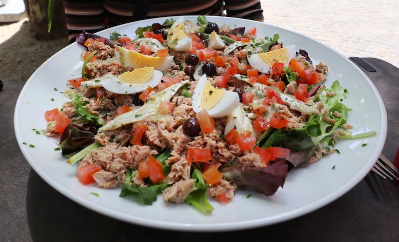 Salade Nicoise, a salad popular in Provence France